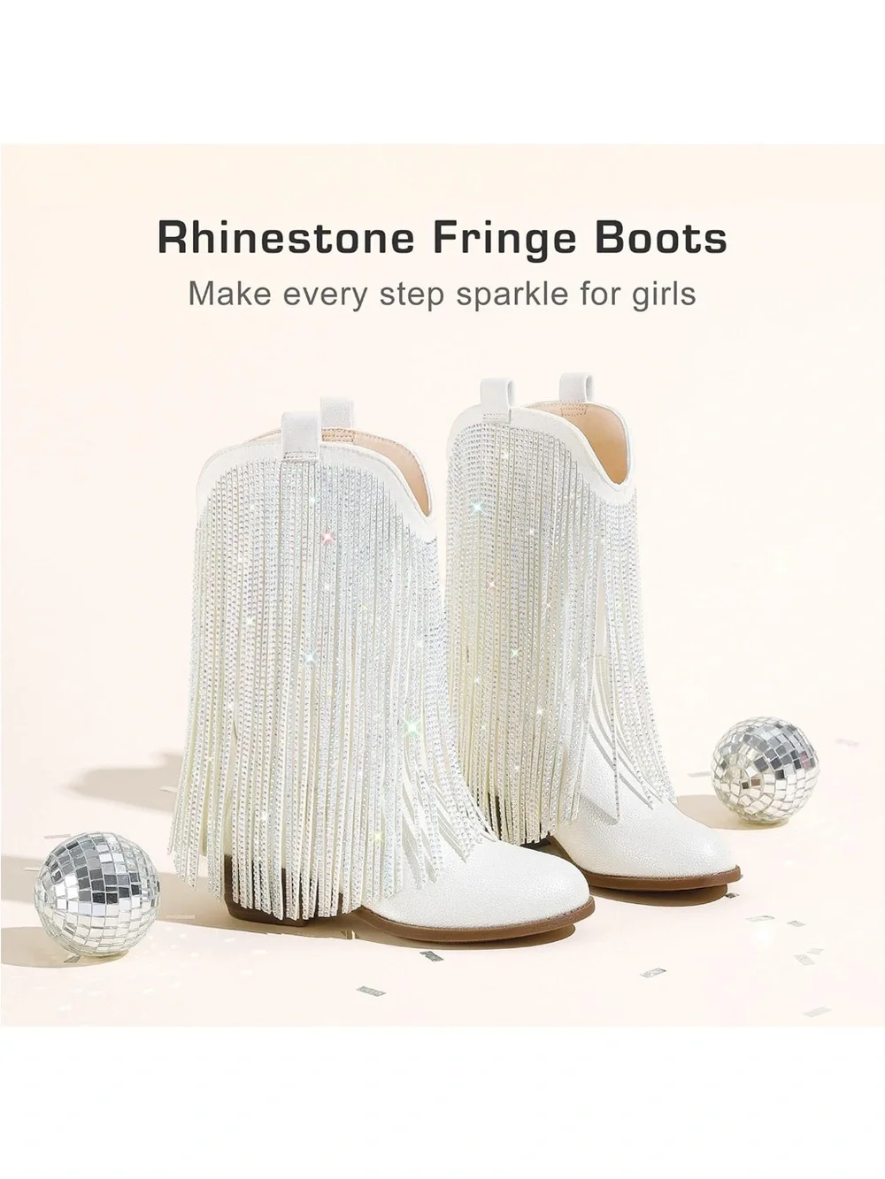 Rhinestone Fringe Cowgirl Boots for Girls Cowboy Boots
